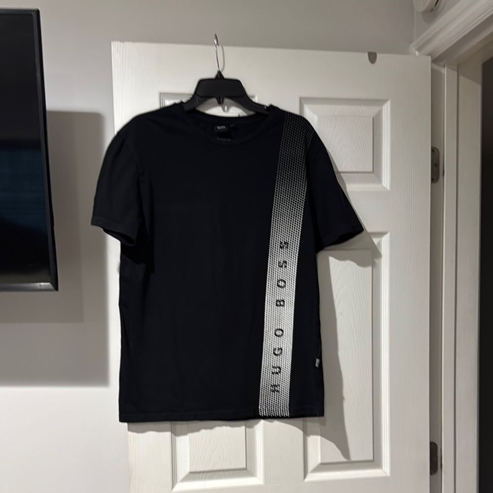 HUGO BOSS Men Black Short Sleeve Tee Classic Design size xxl